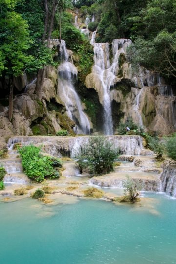 Reisfotografie waterval Laos