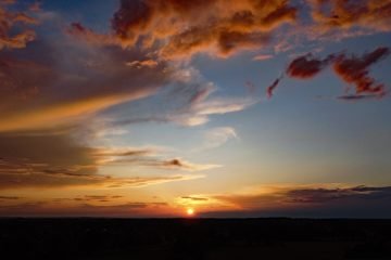 Enter drone zonsondergang mors